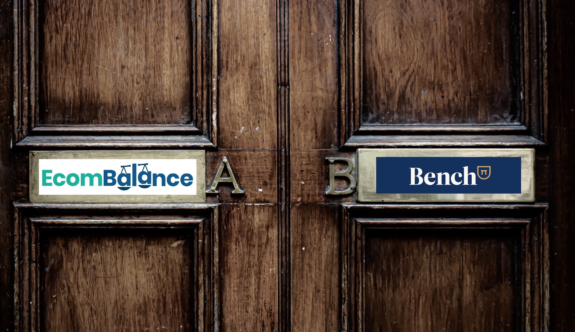 An image of two doors showing EcomBalance vs Bench