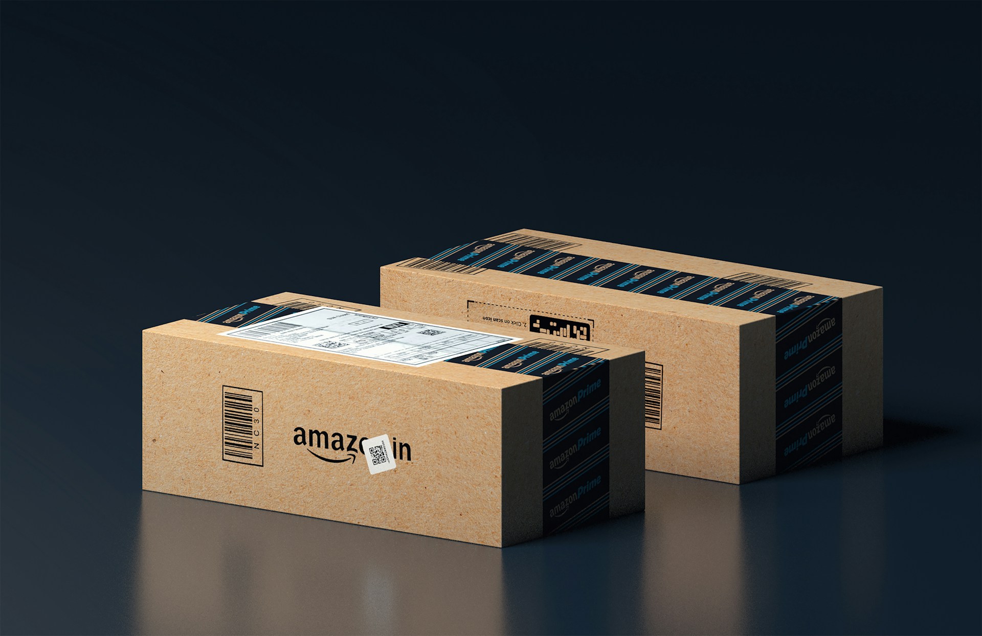 Amazon Prime boxes.
